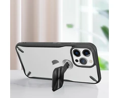 Nillkin Cyclops apsauginis dėklas su kameros dangteliuand foldable stand Apple iPhone 13 Pro juodos spalvos