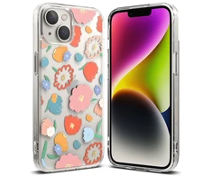 Ringke Fusion Design Armored Sleeve Gel Frame Apple iPhone 14 Plus dėklas telefonui skaidrus (Floral) (FD637E31)