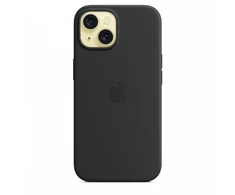 Apple Silikoninis dėklas – Silicone dėklas su MagSafe for Apple iPhone 15 Juodas