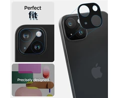 Spigen Glass tR Optik 2 vnt., juodos spalvos - iPhone 15/15 Plus/14/14 Plus