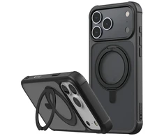 Dėklas Araree Duple M Stand MagSafe do iPhone 17 Pro Max juoda