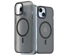 Dėklas Araree etui Aero Frame iPhone 15 / 14 /13 6.1" przeźroczysty-juoda/clear juodas AR20-01828D