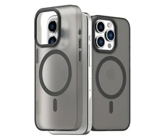 Dėklas Araree etui Aero Frame iPhone 15 Pro Max6.7" przeźroczysty-juoda/clear juodas AR20-01860D
