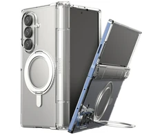Dėklas Araree Nukin 360 S MagSafe Qi2 Kickstand do Samsung Galaxy Z Fold7 permatomas