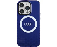 Dėklas Apple iPhone 14 Pro Audi IML Big Logo MagSafe (AU-IMLMIP14P-Q5/D2-BE) mėlynos spalvos