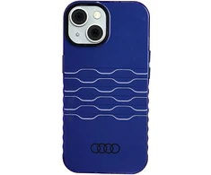 Dėklas Apple iPhone 13 / 14 / 15 Audi IML MagSafe (AU-IMLMIP15-A6/D3-BE) mėlynos spalvos