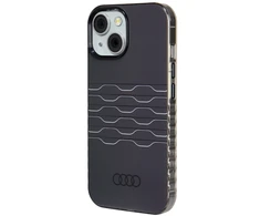 Dėklas Apple iPhone 13 / 14 / 15 Audi IML MagSafe (AU-IMLMIP15-A6/D3-BK) juodos spalvos