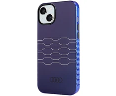 Dėklas Apple iPhone 15 Plus / 14 Plus Audi IML MagSafe (AU-IMLMIP15M-A6/D3-BE) mėlynos spalvos