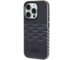 Dėklas Apple iPhone 15 Pro Audi IML MagSafe (AU-IMLMIP15P-A6/D3-BK) juodos spalvos