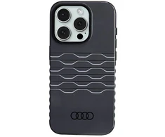 Dėklas Apple iPhone 15 Pro Audi IML MagSafe (AU-IMLMIP15P-A6/D3-BK) juodos spalvos