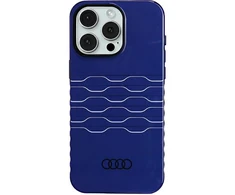 Dėklas Apple iPhone 15 Pro Max Audi IML MagSafe (AU-IMLMIP15PM-A6/D3-BE) mėlynos spalvos