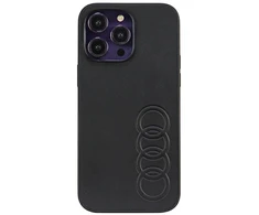 Apple iPhone 14 Pro Max Audi Synthetic odinis dėklas (AU-TPUPCIP14PM-TT/D1-BK) juodos spalvos