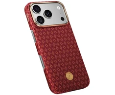 Benks Dėklas Magnetic Armor Air Armor Grid Kevlar Metal Frame 600D (C.K.FL.AP.RD.0073) do Iphone 18 Pro Max/17 Pro Max raudona