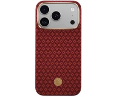 Benks Dėklas Magnetic Armor Air Armor Grid Kevlar Metal Frame 600D (C.K.FL.AP.RD.0072) do Iphone 18 Pro/17 Pro raudona