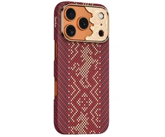 Benks Dėklas Magnetic Armor Air Knight Kevlar Metal Frame (C.K.FL.AP.GD.J072) do Iphone 18 Pro/17 Pro raudona