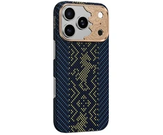 Benks Dėklas Magnetic Armor Air Knight Kevlar Metal Frame (C.K.FL.AP.GD.C072) do Iphone 18 Pro/17 Pro mėlyna