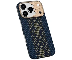 Benks Dėklas Magnetic Armor Air Knight Kevlar Metal Frame (C.K.FL.AP.GD.C072) do Iphone 18 Pro/17 Pro mėlyna