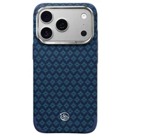 Benks Dėklas Magnetic Armor Grid Edge X9 Kevlar Metal Frame (C.K.FL.AP.BE.X073) do Iphone 18 Pro Max/17 Pro Max mėlyna