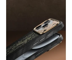 Benks Dėklas Magnetic Armor Pro Knight Kevlar Metal Frame (C.K.FL.AP.GD.B073) do Iphone 18 Pro Max/17 Pro Max juoda (Camera Control Button)