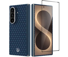 Benks Magnetic Armor Grid Air Grand Combo dėklas (C.K.FL.SA.BE.S051) skirtas Samsung Galaxy Z Fold 8 Ultra mėlynas