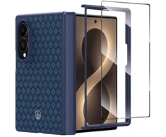 Benks Magnetic Armor Grid Pro Grand Combo dėklas (C.K.FL.SA.BE.C060) skirtas Samsung Galaxy Z Fold 8, mėlynas