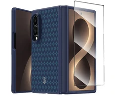 Benks Magnetic Armor Grid Pro Grand Combo dėklas (C.K.FL.SA.BE.C060) skirtas Samsung Galaxy Z Fold 8, mėlynas