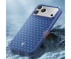 Benks Dėklas Magnetic Armor Pro Armor Grid Kevlar Metal Frame 600D (C.K.FL.AP.BE.B072) iPhone 18 Pro/17 Pro mėlynas (Camera Control Button)