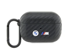 BMW Carbon Double Metal Logo - dėklas skirtas Apple AirPods Pro 2 (Juodas)