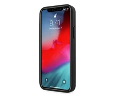 Apple iPhone 12 Pro Max BMW dėklas odinis Perforate Sides (BMHCP12LRSCSK) juodos spalvos