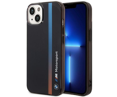 BMW Tricolor Stripe - dėklas skirtas Apple iPhone 14 Juodas