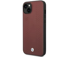 Apple iPhone 14 BMW odinis dėklas Diamond Pattern (BMHCP14S22RFGR) burgundy