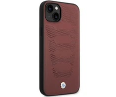 Apple iPhone 14 BMW odinis dėklas Seats Pattern MagSafe (BMHCP14S22RPSR) burgundy