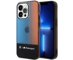 BMW pusės trispalvis dėklas, skirtas iPhone 14 Pro Max 6.7" - Juodas