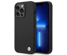 Apple iPhone 14 Pro Max BMW silikoninis dėklas Metal Logo juodos spalvos