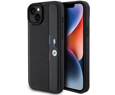 Apple iPhone 15 Plus / 14 Plus BMW dėklas Perforated Tricolor Line (BMHCP15M23PUPVK) juodos spalvos
