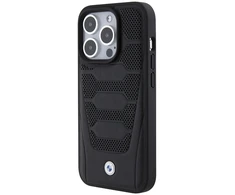 BMW Leather Seats Pattern dėklas iPhone 15 Pro Max - juodas