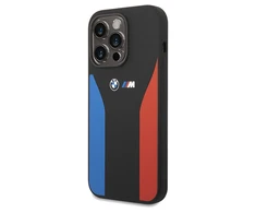 Mėlyna BMW Silicone Mėlyna&amp;Raudona Stripes M Collection dėklas iPhone 15 Pro Max