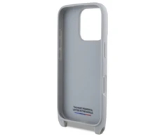 BMW BMHCP16L23PSCCG Apple iPhone 16 Pro 6.3" dėklas telefonui pilkos spalvos M Edition Carbon Stripe &amp; Strap