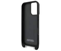 BMW BMHCP16S23PSCCK Apple iPhone 16 6.1" dėklas telefonui juodos spalvos M Edition Carbon Stripe &amp; Strap
