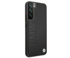 Samsung Galaxy S22 Plus BMW dėklas Signature Logo Imprint (BMHCS22MSLLBK) juodos spalvos