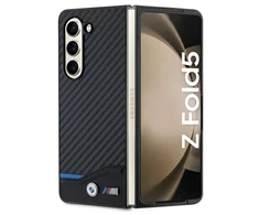 Samsung Galaxy Z Fold 5 BMW Dėklas odinis Carbon (BMHCZFD522NBCK) juodos spalvos