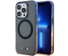 Apple iPhone 14 Pro BMW dėklas Gradient Bumper MagSafe (BMHMP14LHTGE) pilkos spalvos