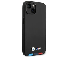 Apple iPhone 14 Plus BMW odinis dėklas Stamp Tricolor MagSafe (BMHMP14M22PTDK) juodos spalvos