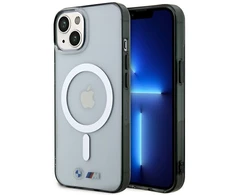 Apple iPhone 14 BMWdėklas Sidabrinis Ring MagSafe (BMHMP14SHCRS) skaidrus