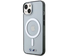 Apple iPhone 14 BMWdėklas Sidabrinis Ring MagSafe (BMHMP14SHCRS) skaidrus