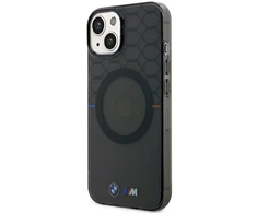 Dėklas Apple iPhone 14 BMW Pattern MagSafe (BMHMP14SHGPK) pilkos spalvos