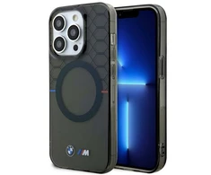 Dėklas Apple iPhone 14 Pro Max BMW Pattern MagSafe (BMHMP14XHGPK) pilkos spalvos