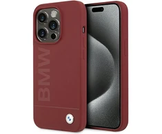 Apple iPhone 15 Pro BMW dėklas silikoninis Big Logo MagSafe (BMHMP15LSLBLRE) raudonos spalvos