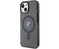Apple iPhone 15 Plus BMW dėklas IML Signature MagSafe (BMHMP15MDSLK) juodos spalvos