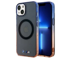 BMW Gradient Bumper MagSafe Apple iPhone 15 Plus / 14 Plus - dėklas telefonui pilkos spalvos